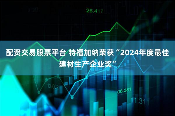 配资交易股票平台 特福加纳荣获“2024年度最佳建材生产企业奖”